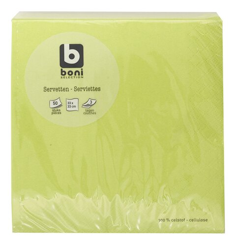 BONI serviette citron vert 33cm
