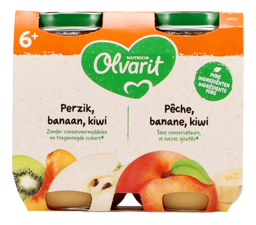 OLVARIT perzik banaan kiwi 6m+