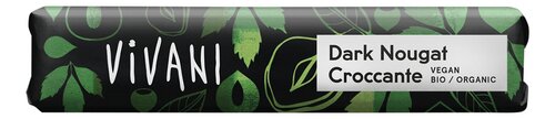 VIVANI Choc.Dark Nougat Croccant Bio 35g