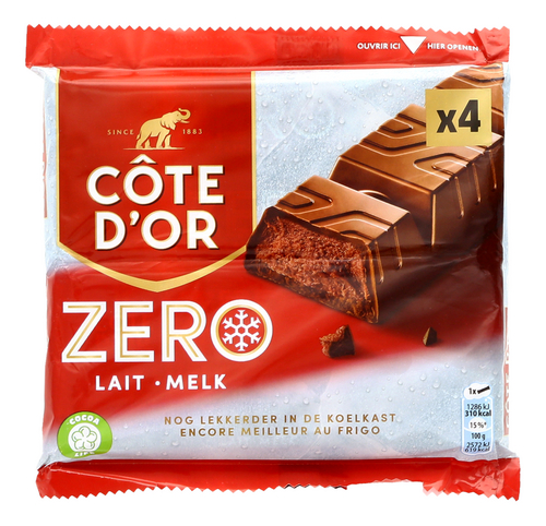 CÔTE D'OR Zero chocolat au lait