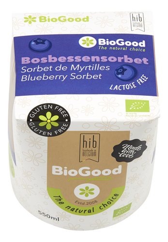 BIOGOOD sorbet de myrtilles bio
