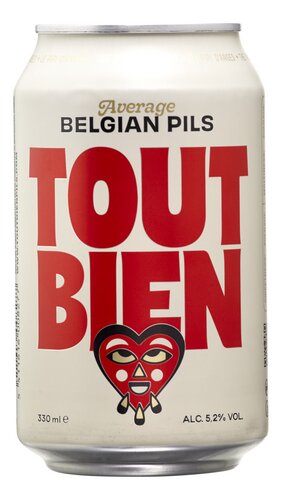 TOUT BIEN Av. Belgian pils 5,2% can