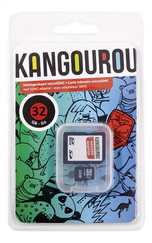 KANGOUROU carte mém.micro SDHC 32GB+ad.