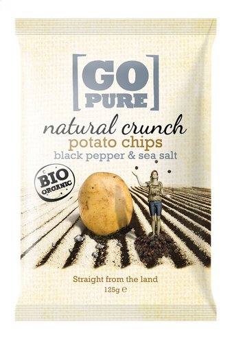 GO PURE chips au poivre et sel bio