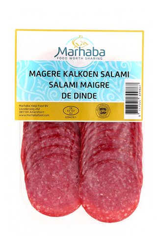MARHABA magere kalkoen salami halal