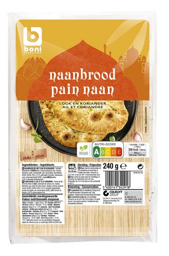 BONI pain naan ail et coriandre
