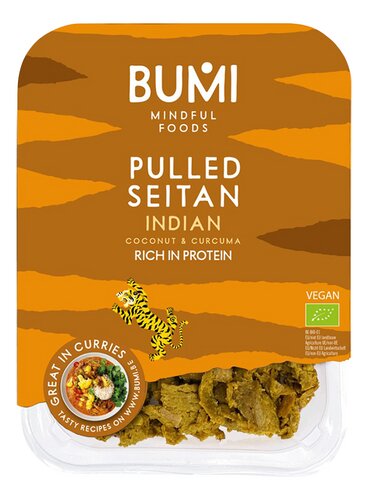 BUMI Pulled seitan Indian Bio 175g