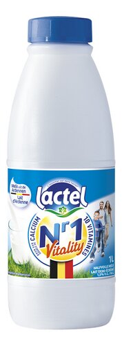 Lait Demi-Écrémé UHT Lactel, Brique 1L