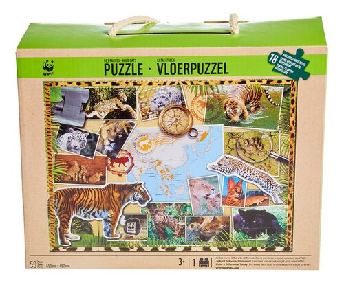 WWF puzzle de sol - des animaux félins