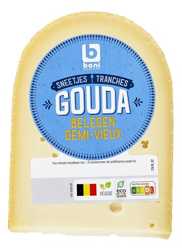BONI gouda mi-vieux tranches Belge