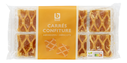 BONI carrés confiture abricots