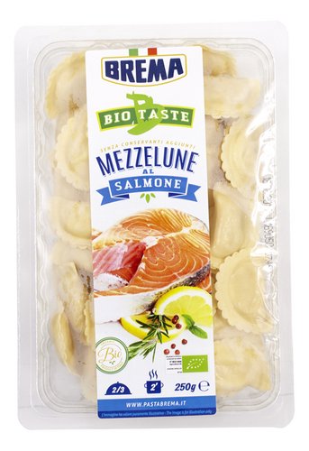 BREMA mezzelune ricotta salmone bio