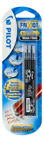 PILOT Frixion recharges noir