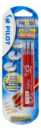 PILOT Frixion recharges rouge
