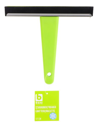 BONI Gratte-givre Bl/vert 17x16x4,5cm
