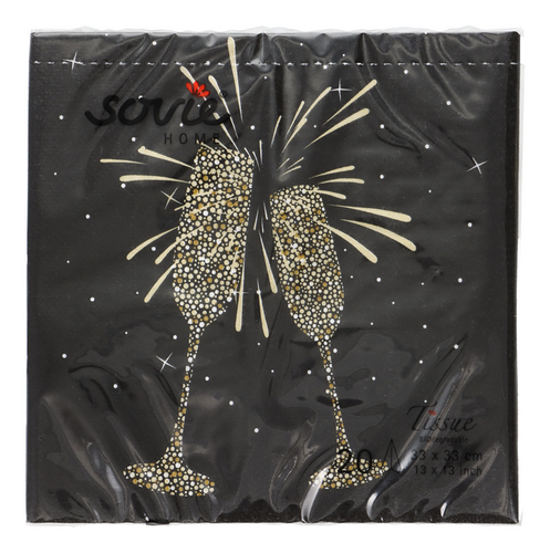 SOVIE HOME serviette Goldchic 33cm