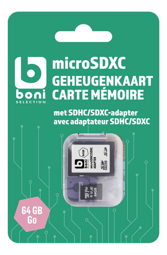 BONI SDXC carte Micro SD classe 10 64GB