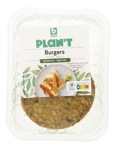 BONI PLAN'T Groentburger gemixt