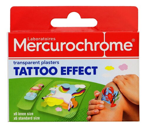 MERCUROCHROME pleister Tattoo