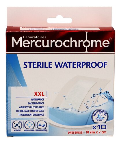 MERCUROCHROME pleist. WP transp XXL