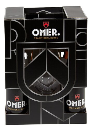 OMER Giftpack bier blond 8%+ glas