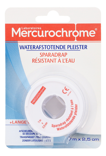 MERCUROCHROME pleister Waterpr. 7mx2,5cm