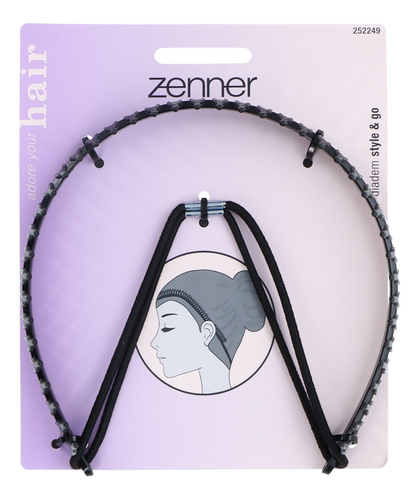 ZENNER diadème avec peigne noir