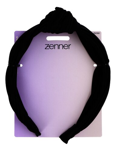 ZENNER diadème plissé noir