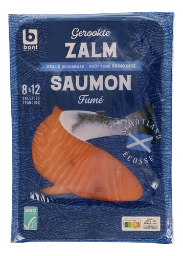 BONI saumon fumé Ecosse tranches