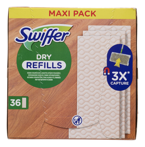SWIFFER Doekjes dry wood refill