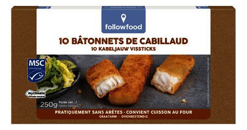 FOLLOWFOOD bâtonnets cabillaud 10pc