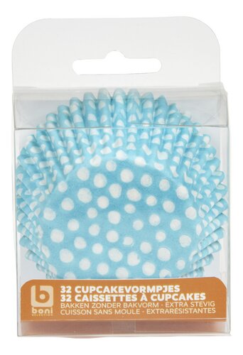 BONI cupcake Blue Dots