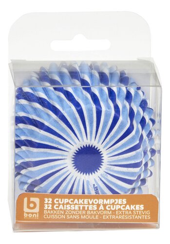 BONI cupcake Blue Swirl