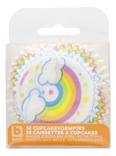 BONI Caissette cupcake Arc-en-ciel