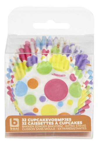 BONI cupcake Rainbow Dots