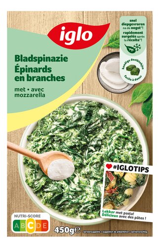 IGLO bladspinazie mozzarella