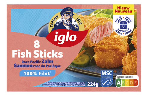 IGLO fish sticks zalm 8st