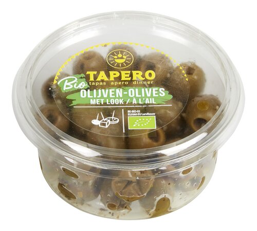 TAPERO Bio olives vertes à l'ail