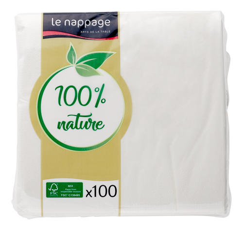LE NAPPAGE Serviette blanche 33cm
