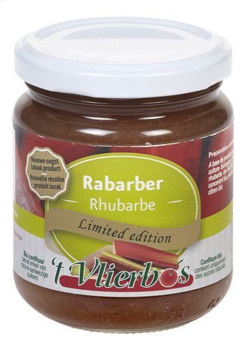 'T VLIERBOS confiture rhubarbe Bio