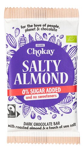 CHOKAY chocol.Dark Salty Almond Bio 70g