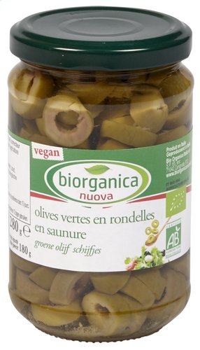BIORGANICA olives vertes rondel.