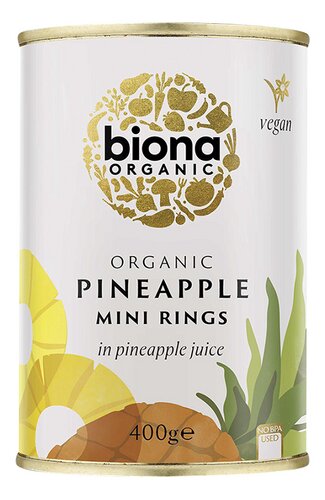 BIONA Mini rondelles d'ananas bio