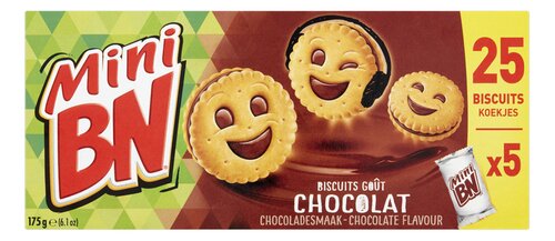 BN koeken chocolade 5x35g