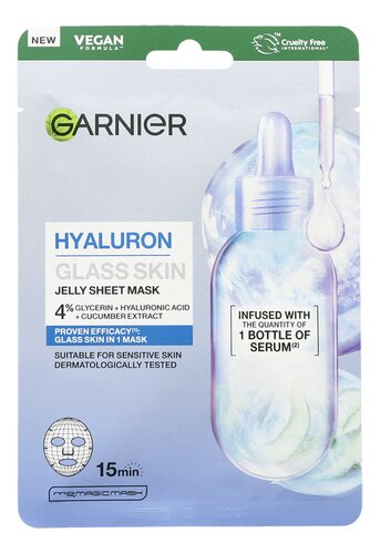 GARNIER hyaluron Glass Skin masque