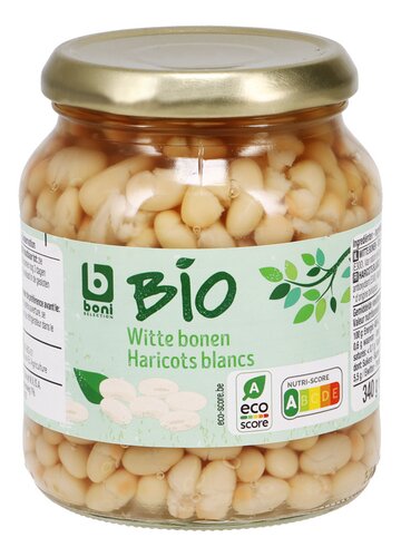 BONI BIO haricots blancs bocal