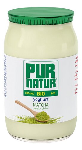 PUR NATUR Yoghurt Matcha Perzik bio