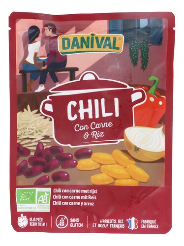 DANIVAL Chili con carne riz Bio