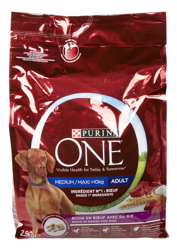 PURINA ONE chien med/maxi ad.boeuf