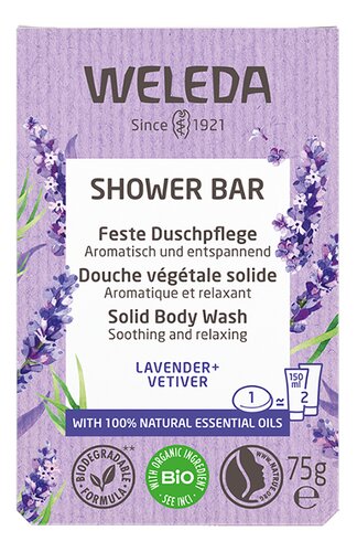 WELEDA shower bar lavender+vetiver